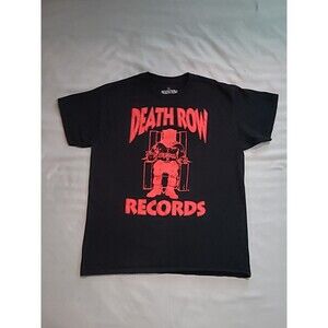 Death Row Records American Record Label R Black T Shirt Large